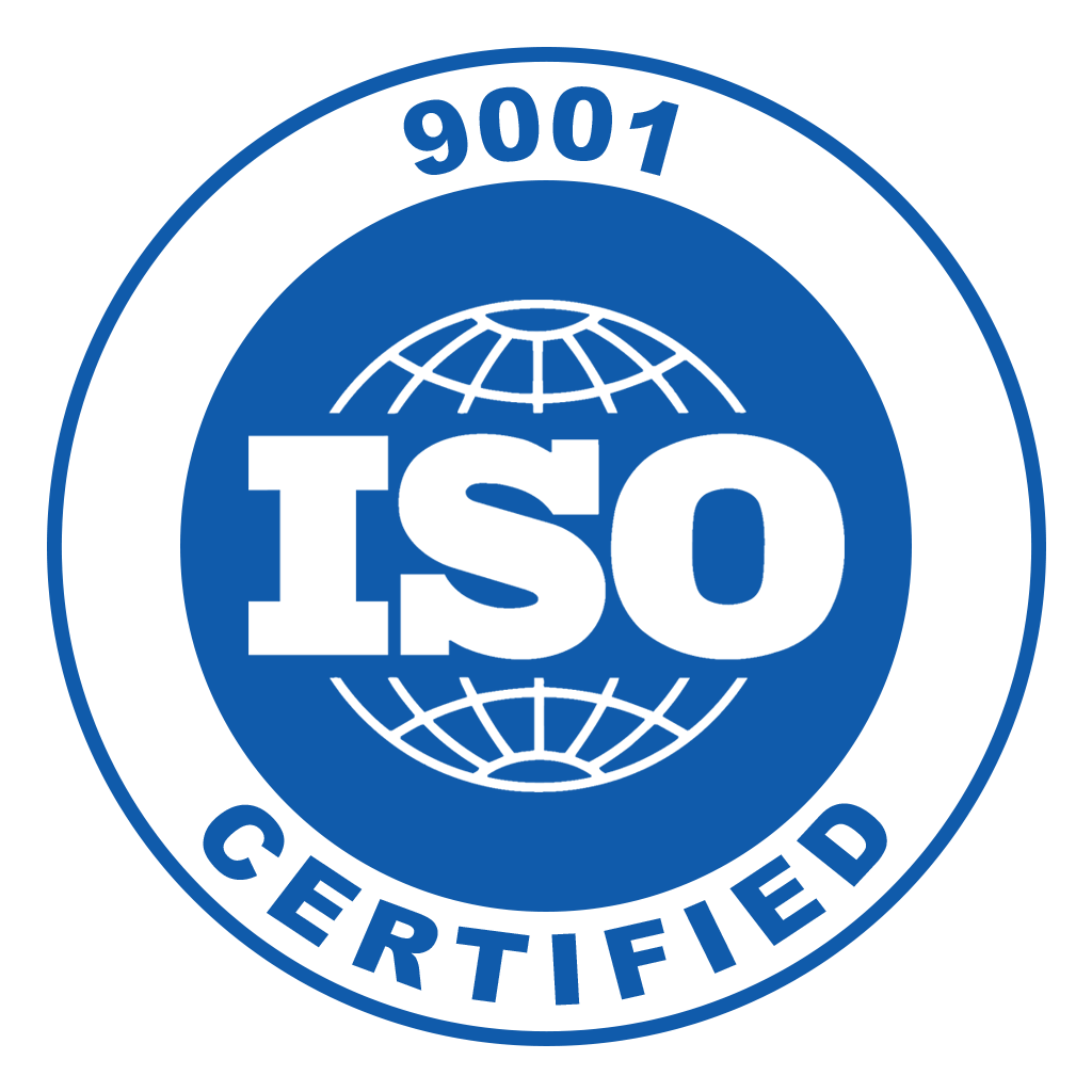 ISO 9001 certification badge
